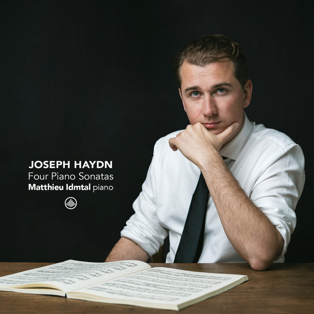 Albumcover Matthieu Idmtal, Joseph Haydn, Four Piano Sonatas, Credits Yoshie Kuwayama